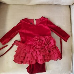 Never worn infant Christmas dress